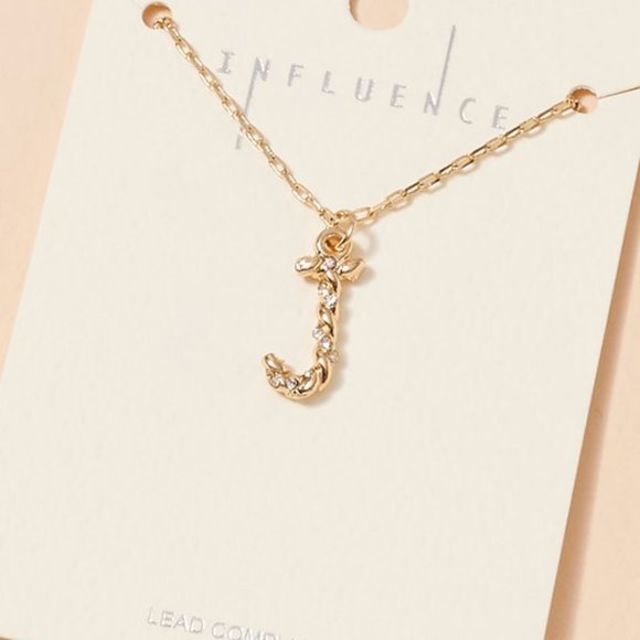 Brinisity Jewelry - LETTER "J" NECKLACE